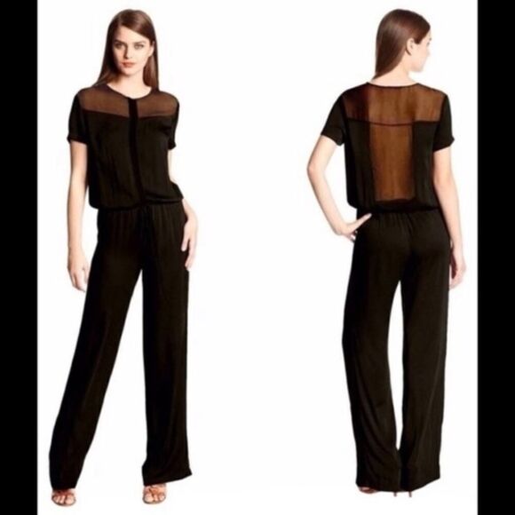 🆕 Young Fabulous and Broke YFB Sheer Jumpsuit - Picture 1 of 12